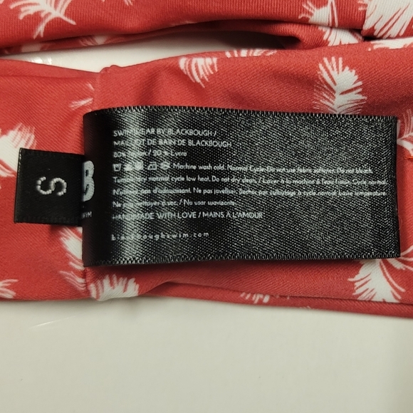 blackbough Red Feather print Bikini bottom size S - Picture 9 of 10